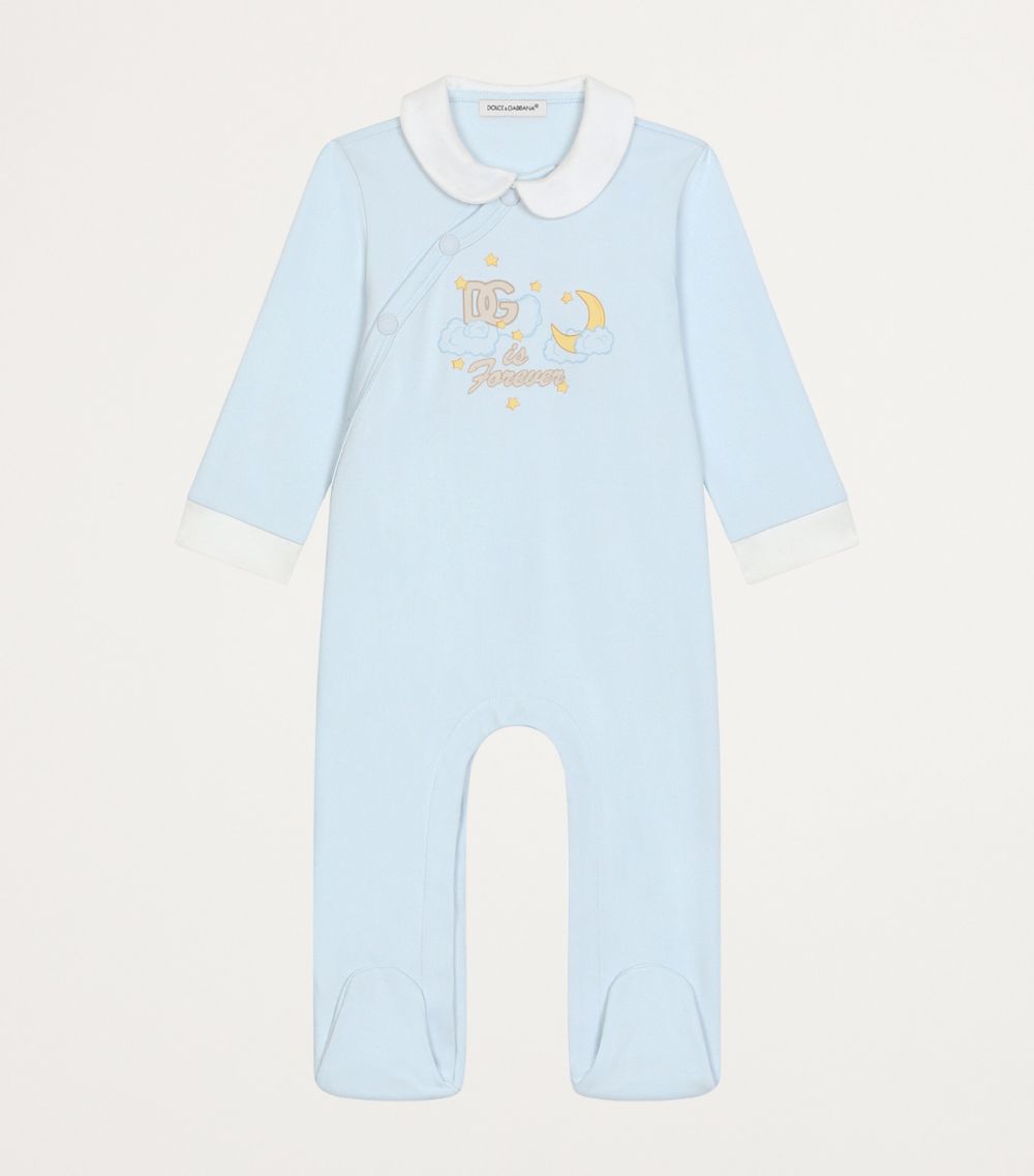 Dolce & Gabbana Dolce & Gabbana Kids Cotton Printed All-In-One, Hat And Bib Set (0-24 Months)