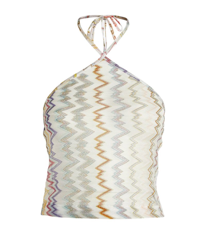 Missoni Missoni Sheer Chevron Halter Top