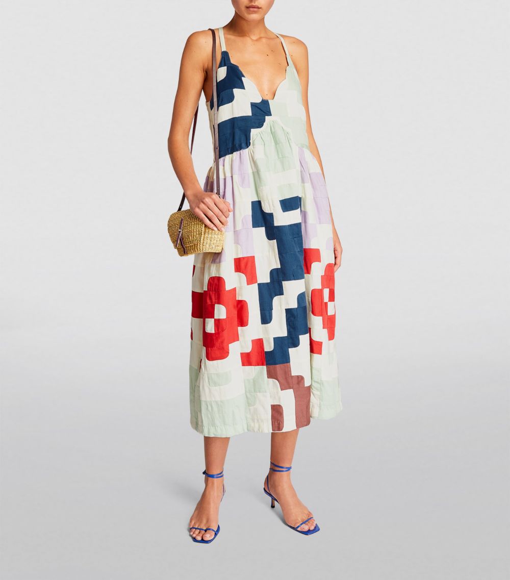 Sea Sea Patchwork Cari Midi Dress