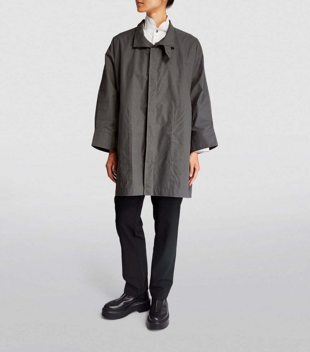 Eskandar Eskandar Wide Dropped-Shoulder Raincoat