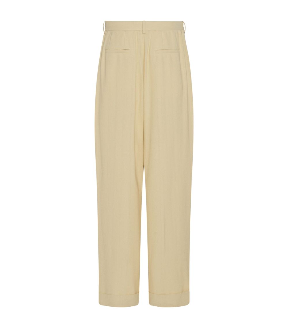 The Row The Row Tor Textured Tailored Trousers