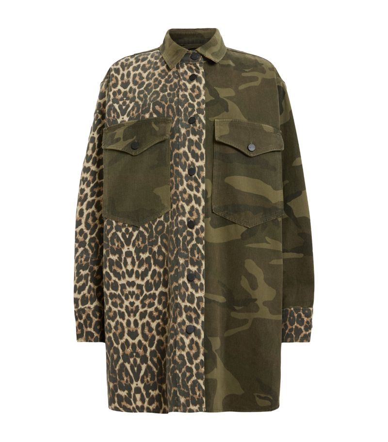 Allsaints Allsaints Camouflage Lily Shirt Dress