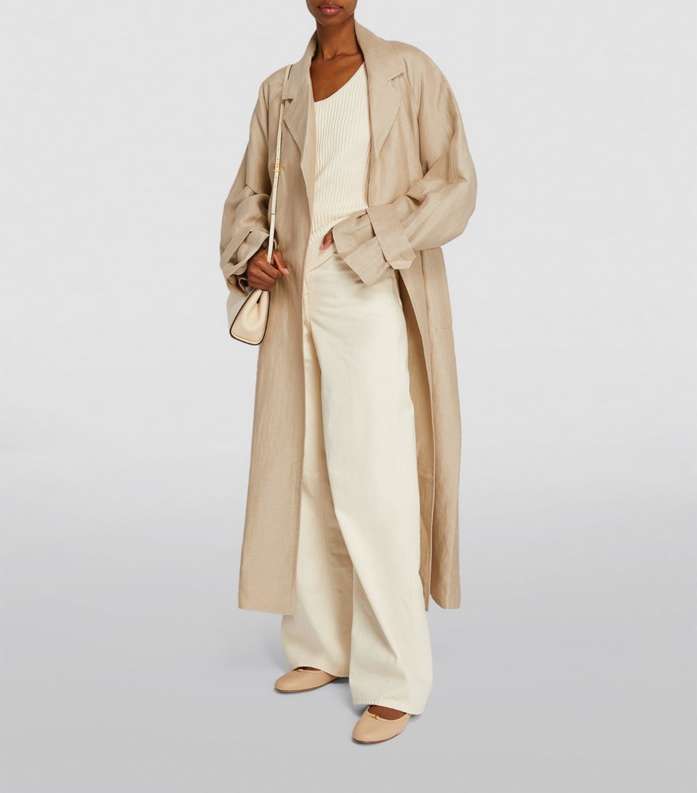 Tove Tove Linen-Silk Oversized Mathilde Coat