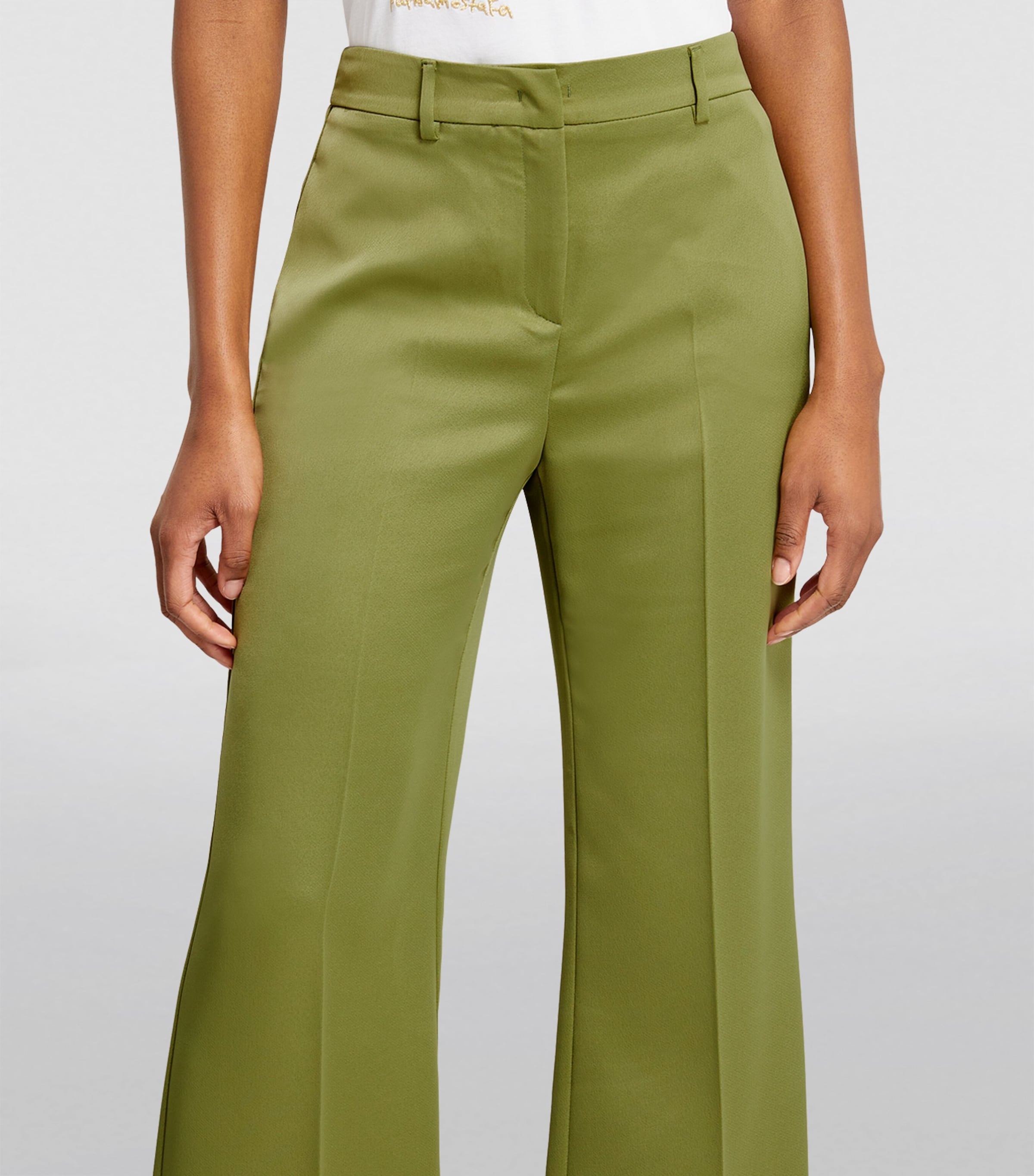 Max & Co. Max & Co. Satin Wide-Leg Trousers