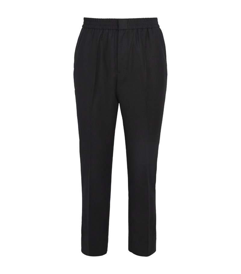 Ami Paris Ami Paris Wool Elasticated-Waist Trousers