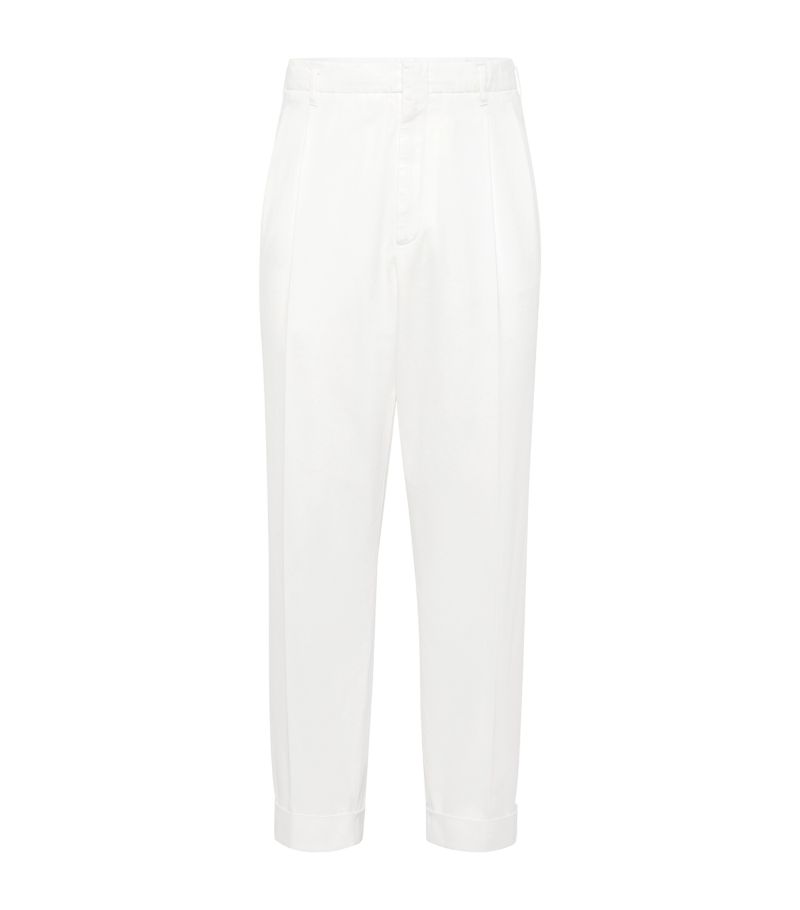 Brunello Cucinelli Brunello Cucinelli Twisted Cotton Gabardine Trousers