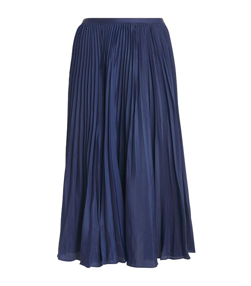 Polo Ralph Lauren Polo Ralph Lauren Georgette Pleated Midi Skirt