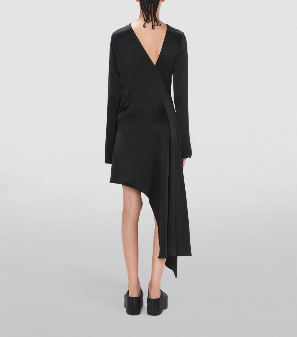 Jw Anderson Jw Anderson Satin Asymmetric Midi Dress