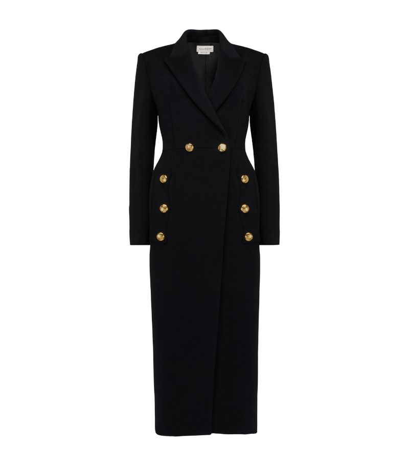 Alexander McQueen Alexander Mcqueen Wool Double-Breasted Coat