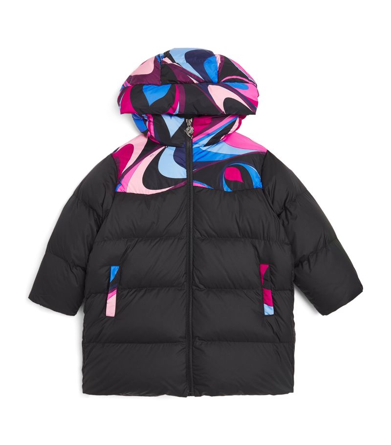 Pucci Junior Pucci Junior Longline Puffer Jacket (4-10 Years)