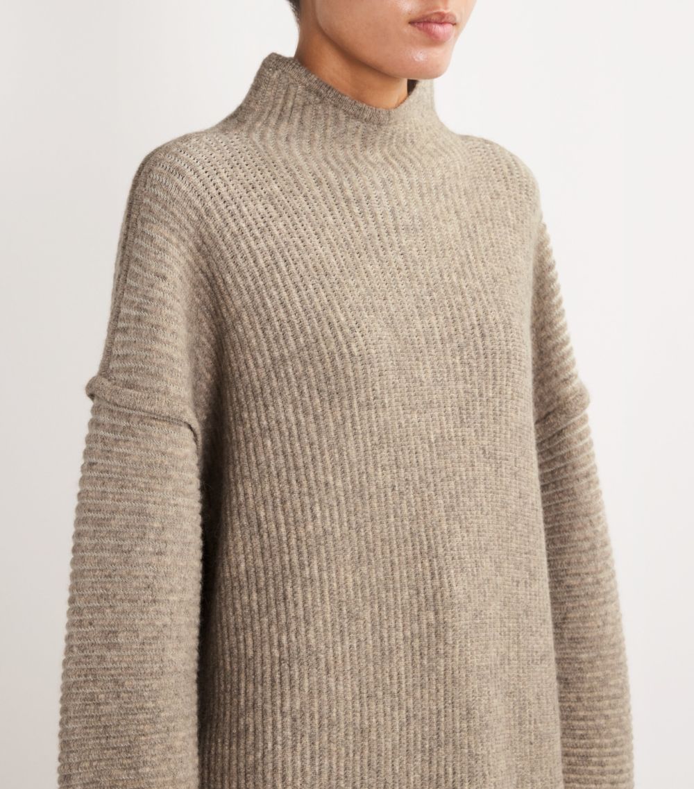 Lauren Manoogian Lauren Manoogian Merino Wool-Alpaca Mock-Neck Sweater