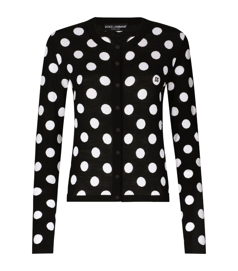 Dolce & Gabbana Dolce & Gabbana Polka-Dot Cardigan