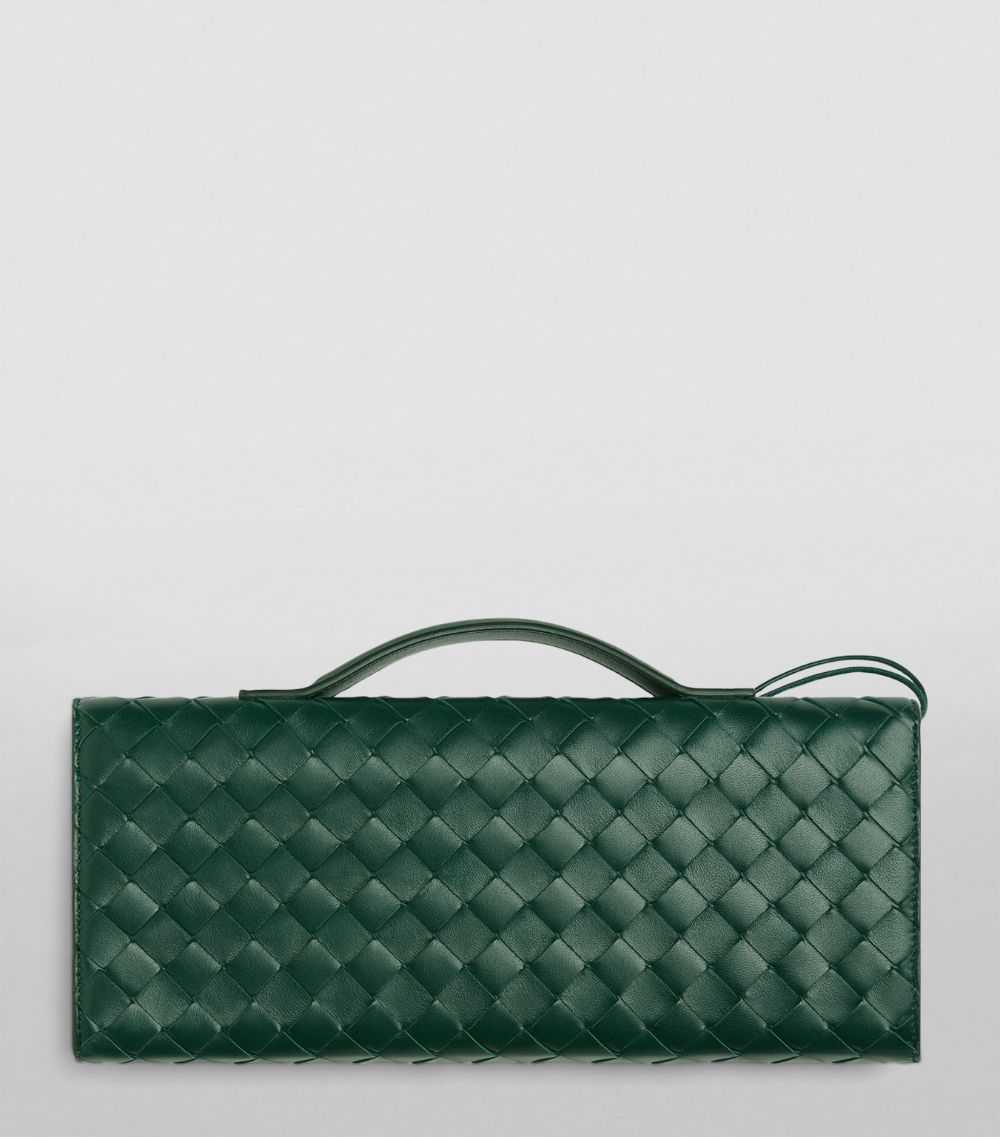 Bottega Veneta Bottega Veneta Small Leather Top-Handle Clutch Bag