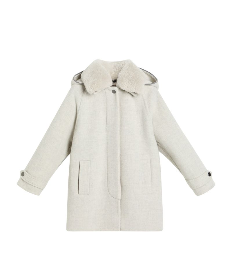 Brunello Cucinelli Kids Brunello Cucinelli Kids Wool-Cashmere Parka Coat