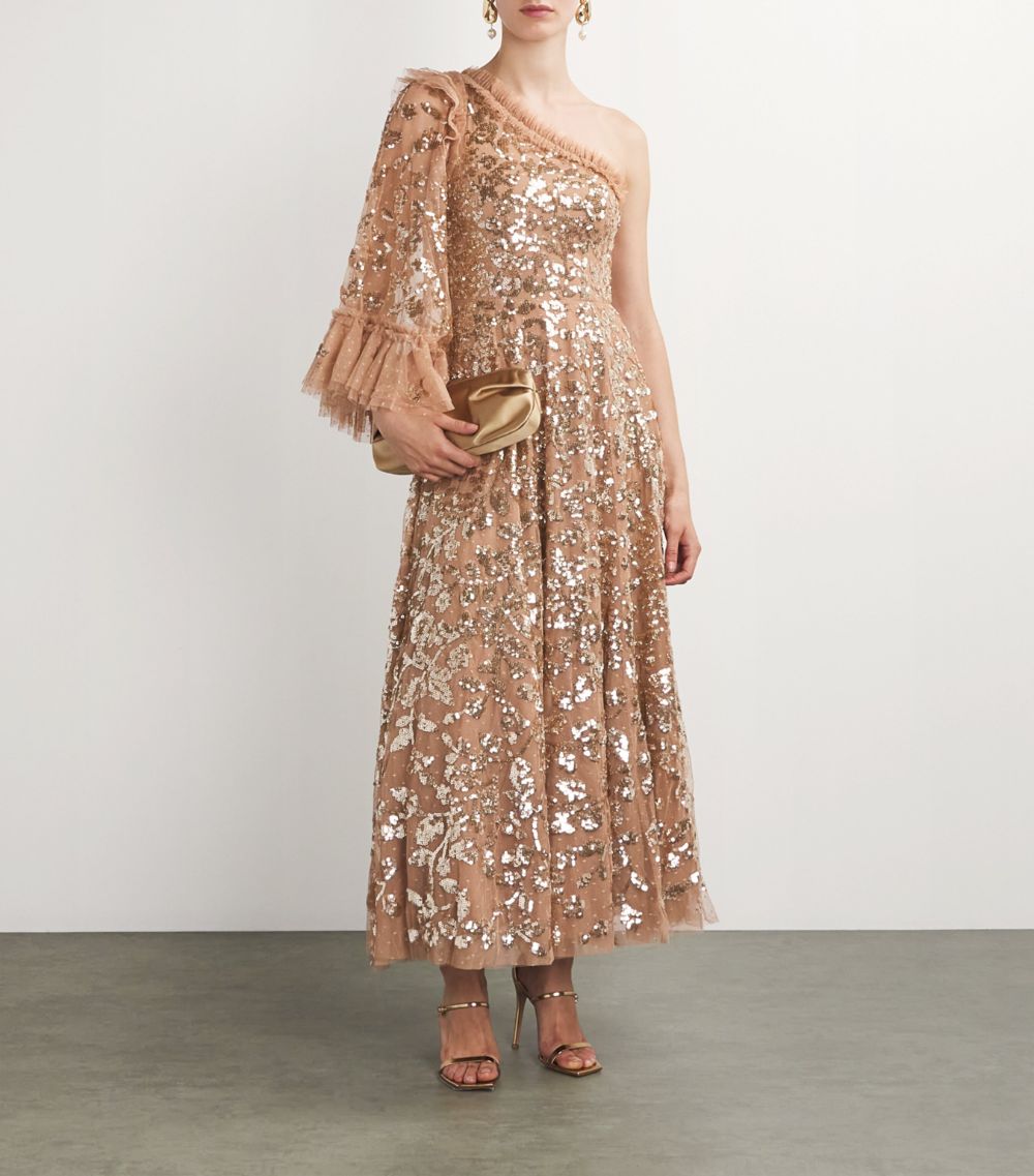 Needle & Thread Needle & Thread Sequin-Embellished Falling Leaves Gown