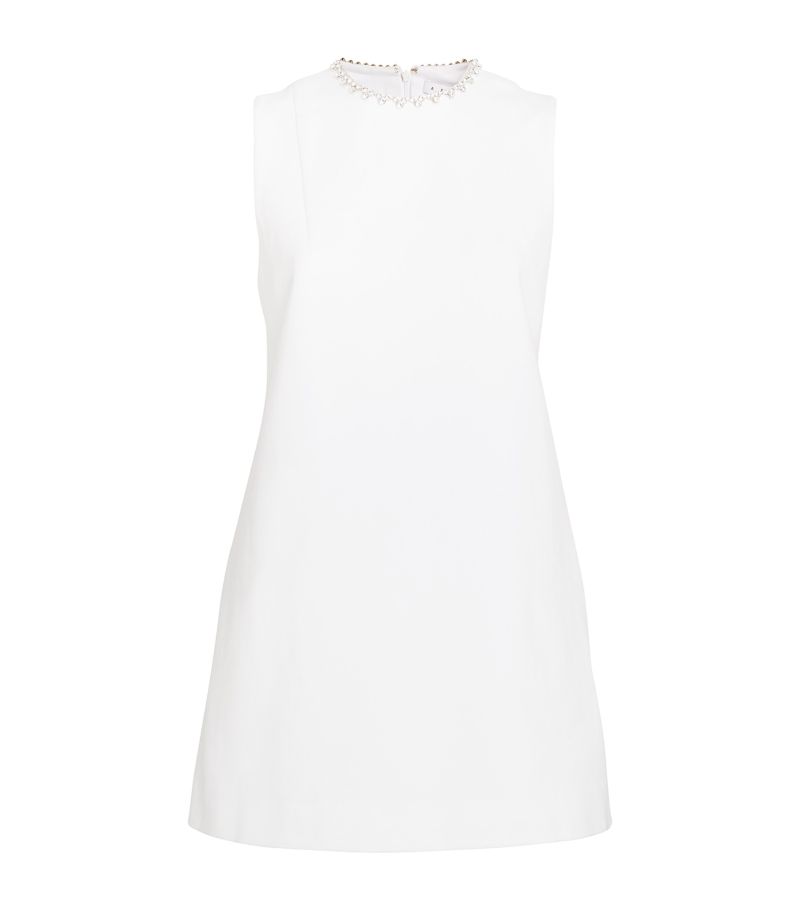  Area Nyc Crystal Heart Back Mini Dress