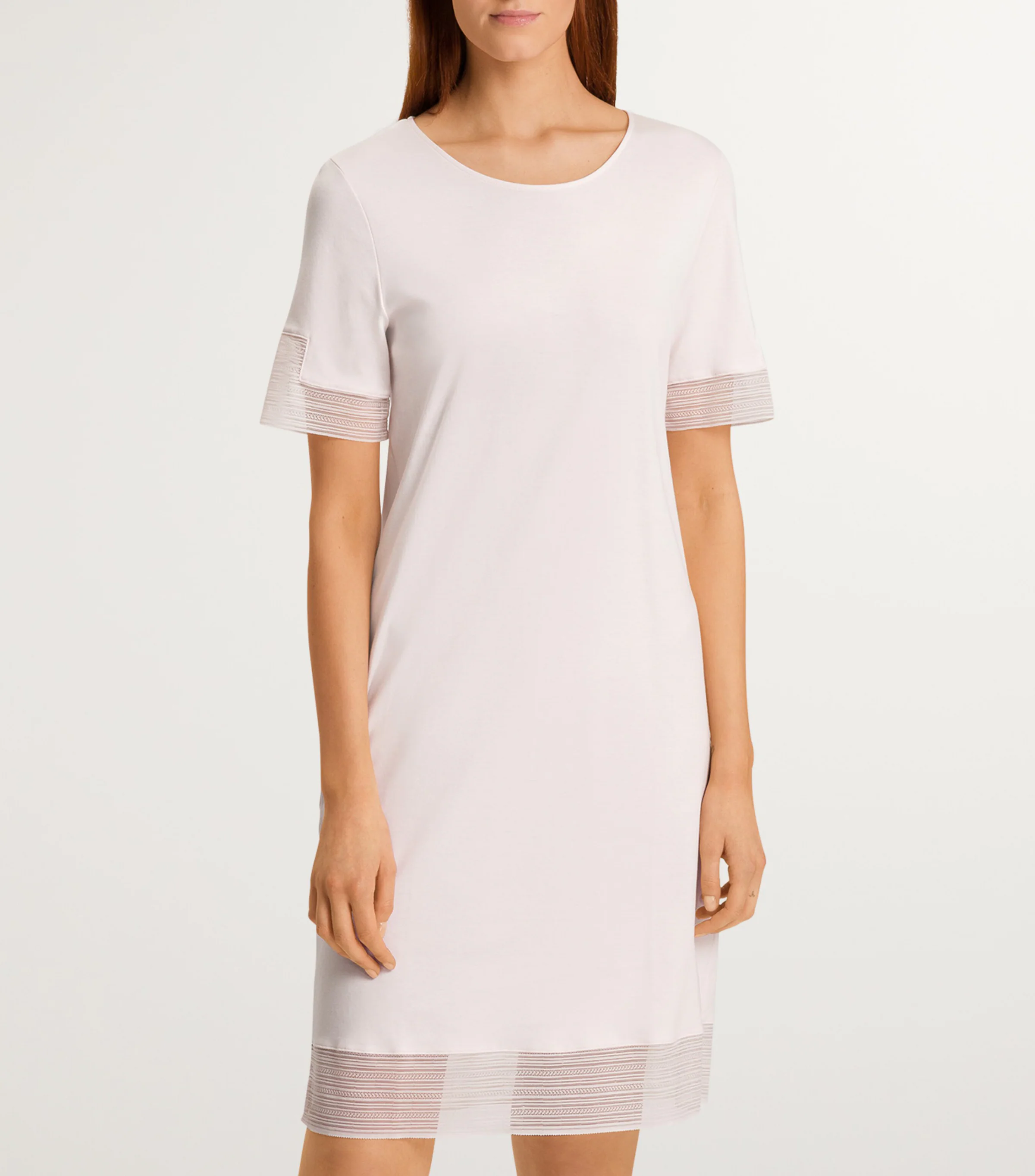 Hanro Hanro Cotton Lace-Trim Sophie Nightdress