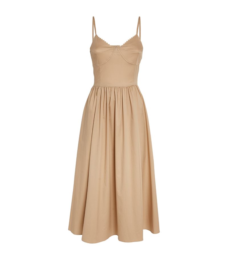  Sandro Cotton-Blend Midi Dress