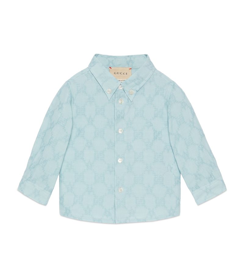 Gucci Gucci Kids Cotton Gg Stars Shirt (0-36 Months)