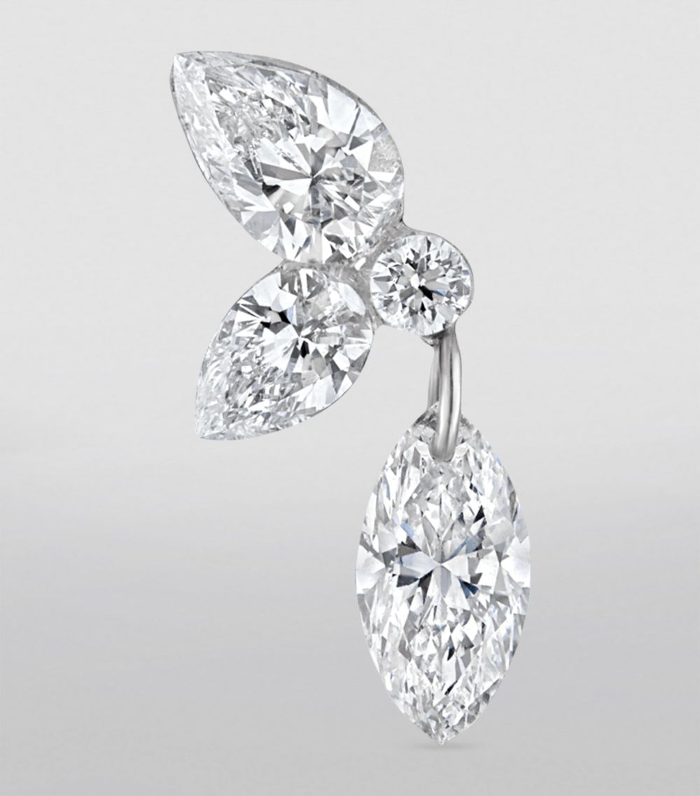 Maria Tash Maria Tash Grand Marquise Pear Diamond Echo Earring (Direction B, 10.5Mm)