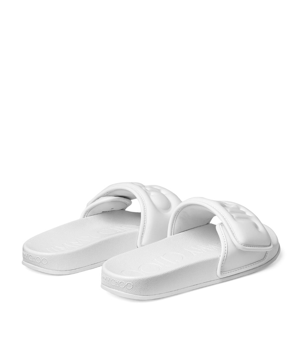 Jimmy Choo Jimmy Choo Monnogram Fitz Slides