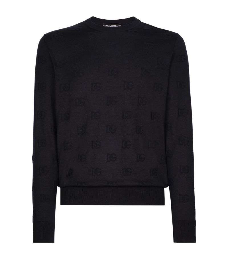 Dolce & Gabbana Dolce & Gabbana Silk Dg Monogram Sweater