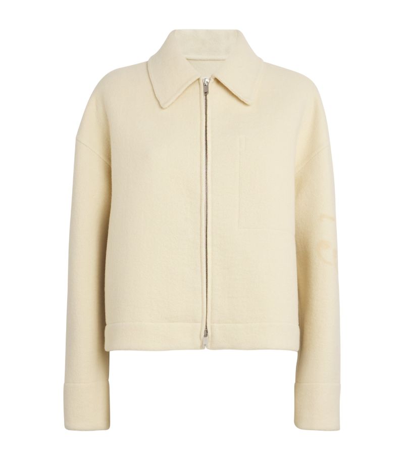 Jil Sander Jil Sander Virgin Wool Blouson Jacket