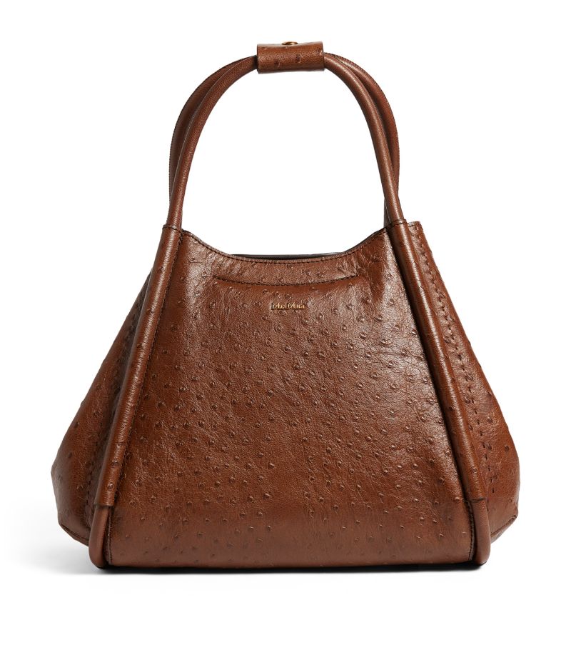 Max Mara Max Mara Small Leather Marine Top-Handle Bag