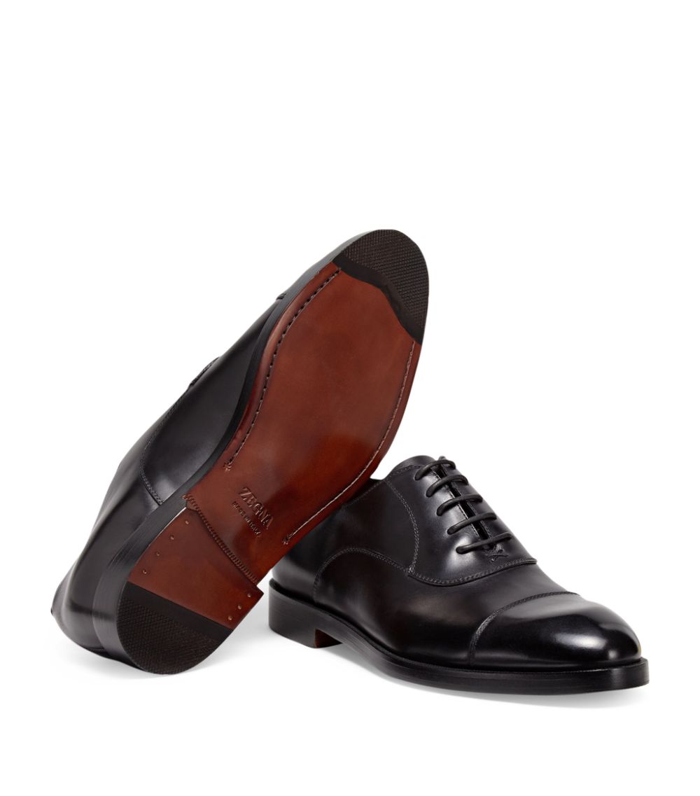 zegna Zegna Leather Torino Oxford Shoes