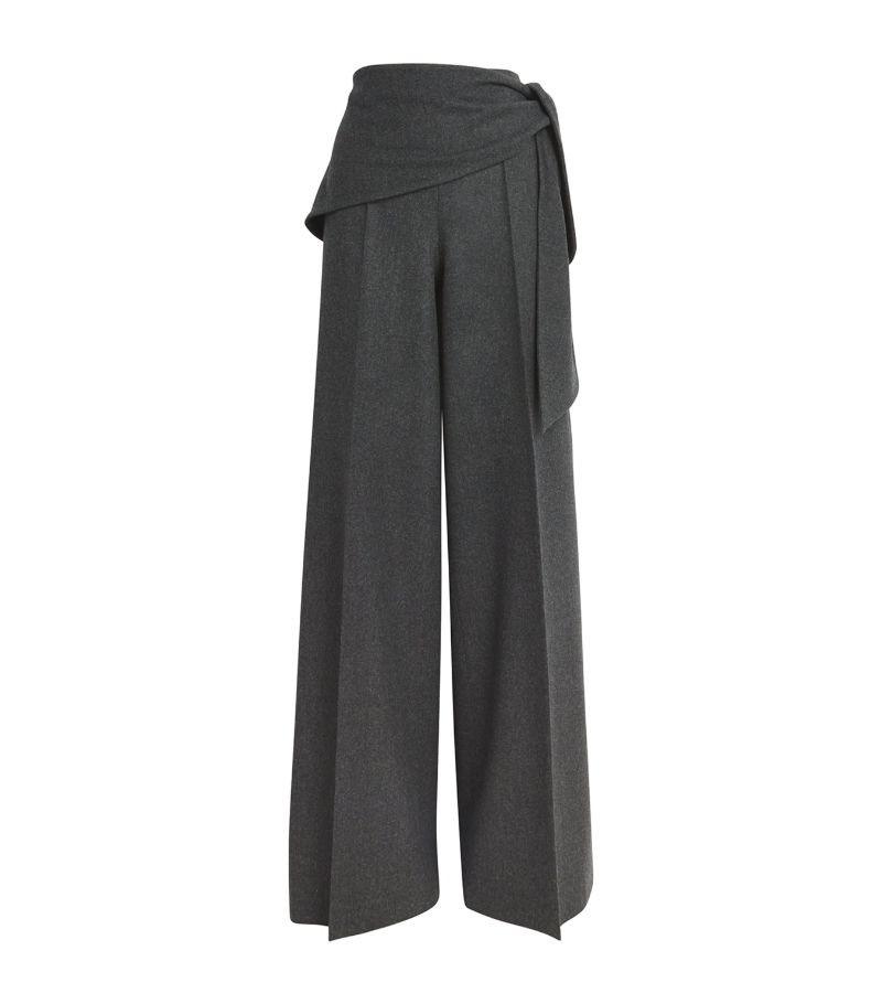 Max Mara Max Mara Stretch-Virgin Wool Wrap Trousers