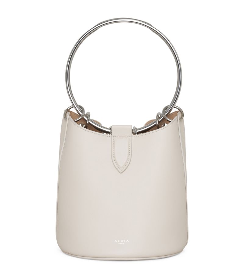 Alaïa Alaïa Medium Leather Ring Bucket Bag