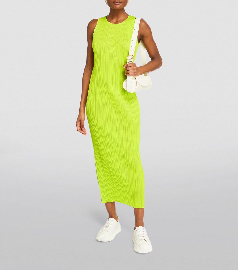 Pleats Please Issey Miyake Pleats Please Issey Miyake Pleated Peanuts Midi Dress