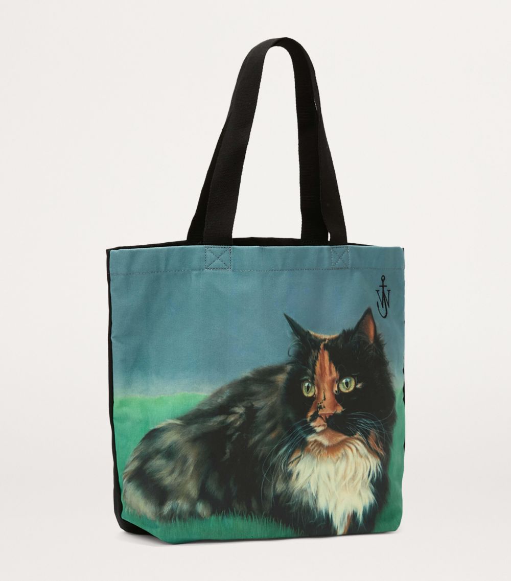 Jw Anderson Jw Anderson X Christiane Kubrick Cat Print Shopper Bag