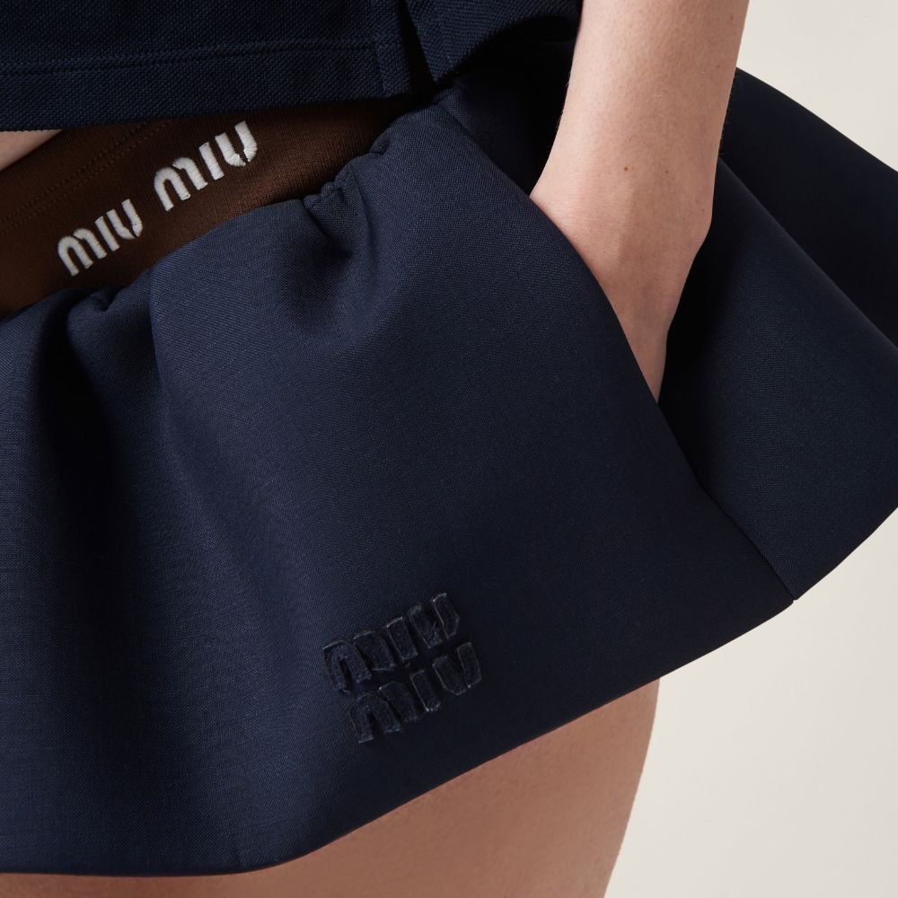 Miu Miu Miu Miu Wool Mini Skirt