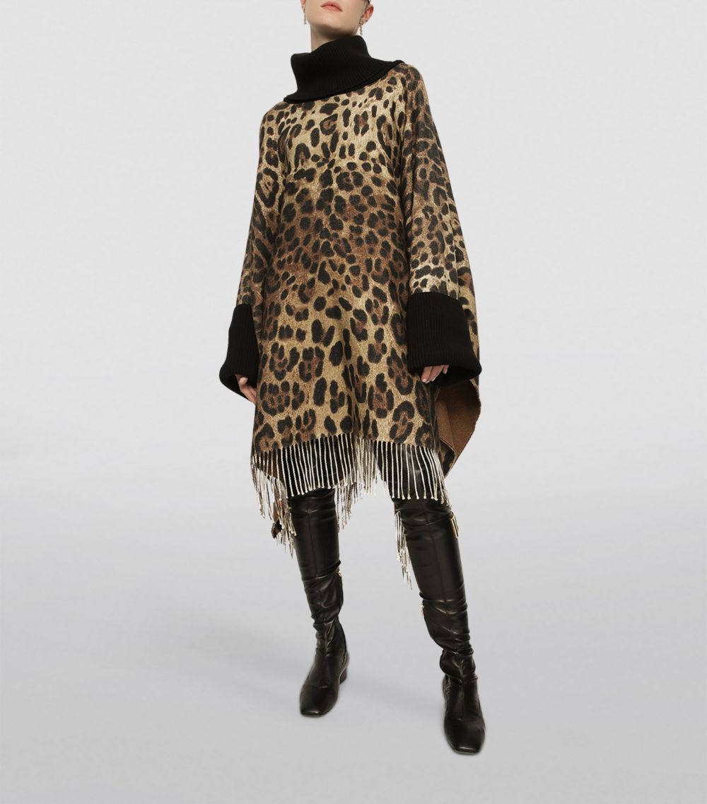 Dolce & Gabbana Dolce & Gabbana Wool Leopard-Print Sweater