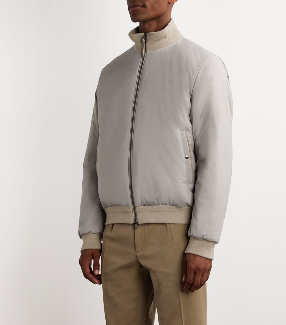 AGNONA Agnona Cashmere Reversible Bomber Jacket