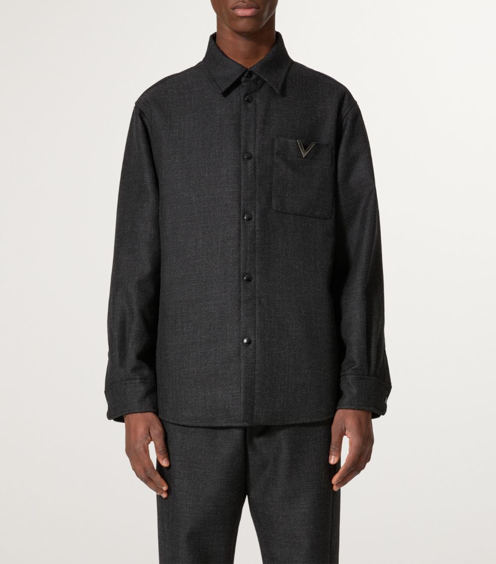 Valentino Valentino Virgin Wool Shirt