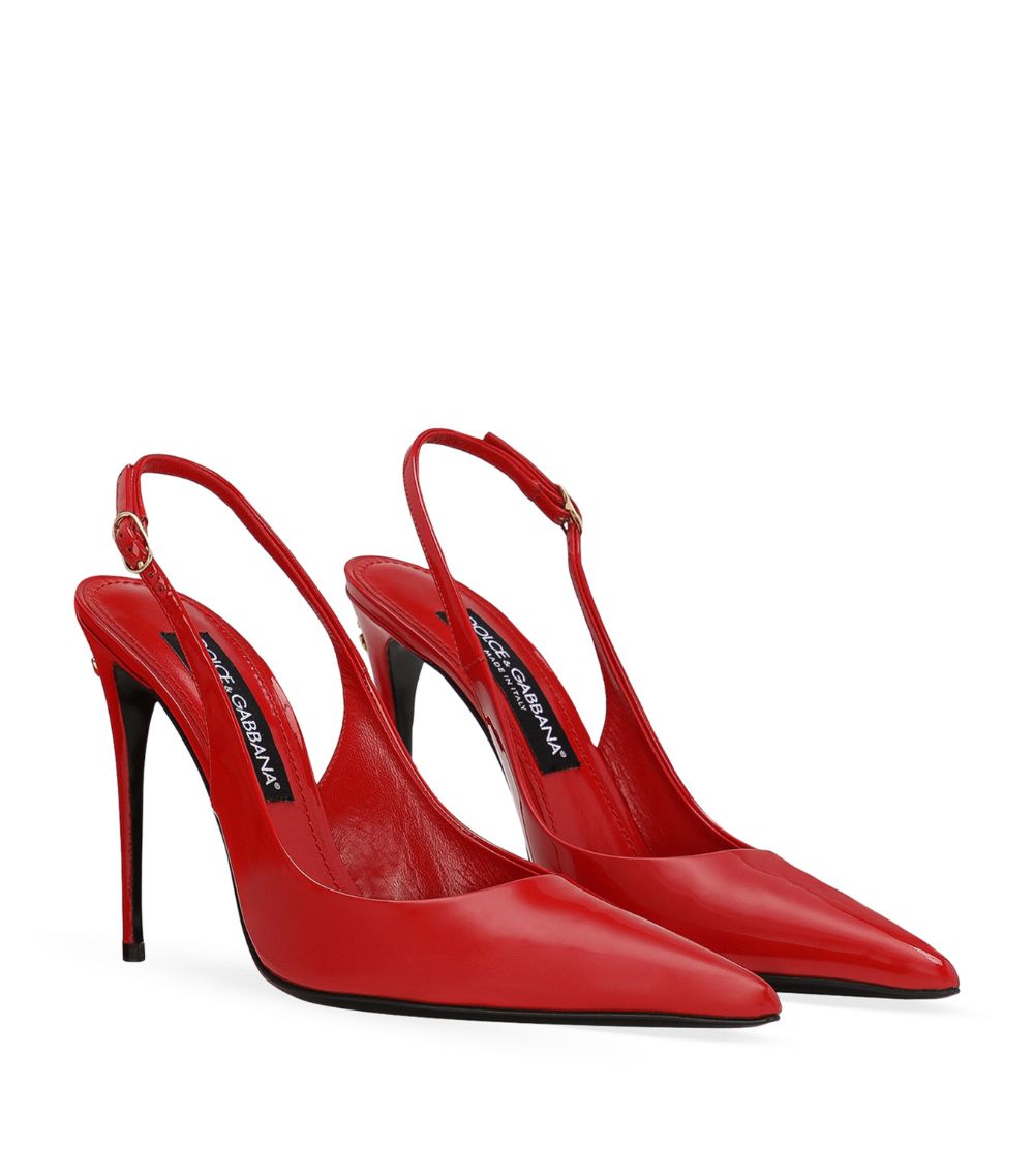 Dolce & Gabbana Dolce & Gabbana Patent Leather Slingbacks 105