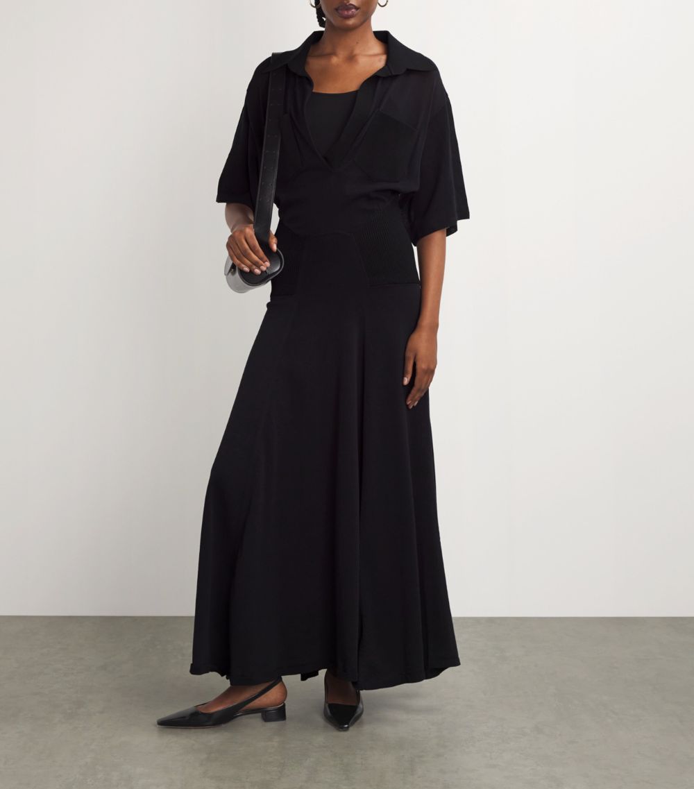 Victoria Beckham Victoria Beckham Panelled Maxi Dress