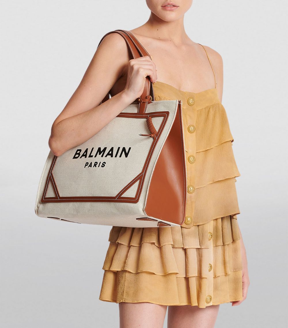 Balmain Balmain Canvas B-Army 42 Tote Bag