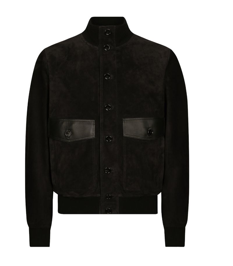 Dolce & Gabbana Dolce & Gabbana Suede Bomber Jacket