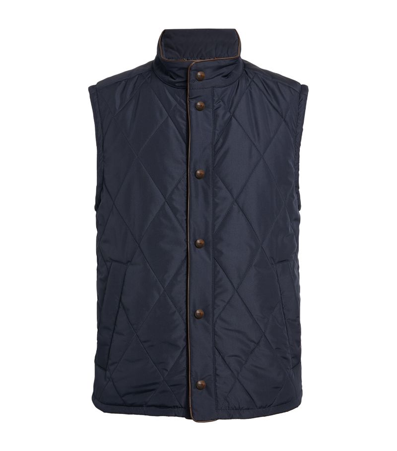 Canali Canali Diamond-Quilted Gilet