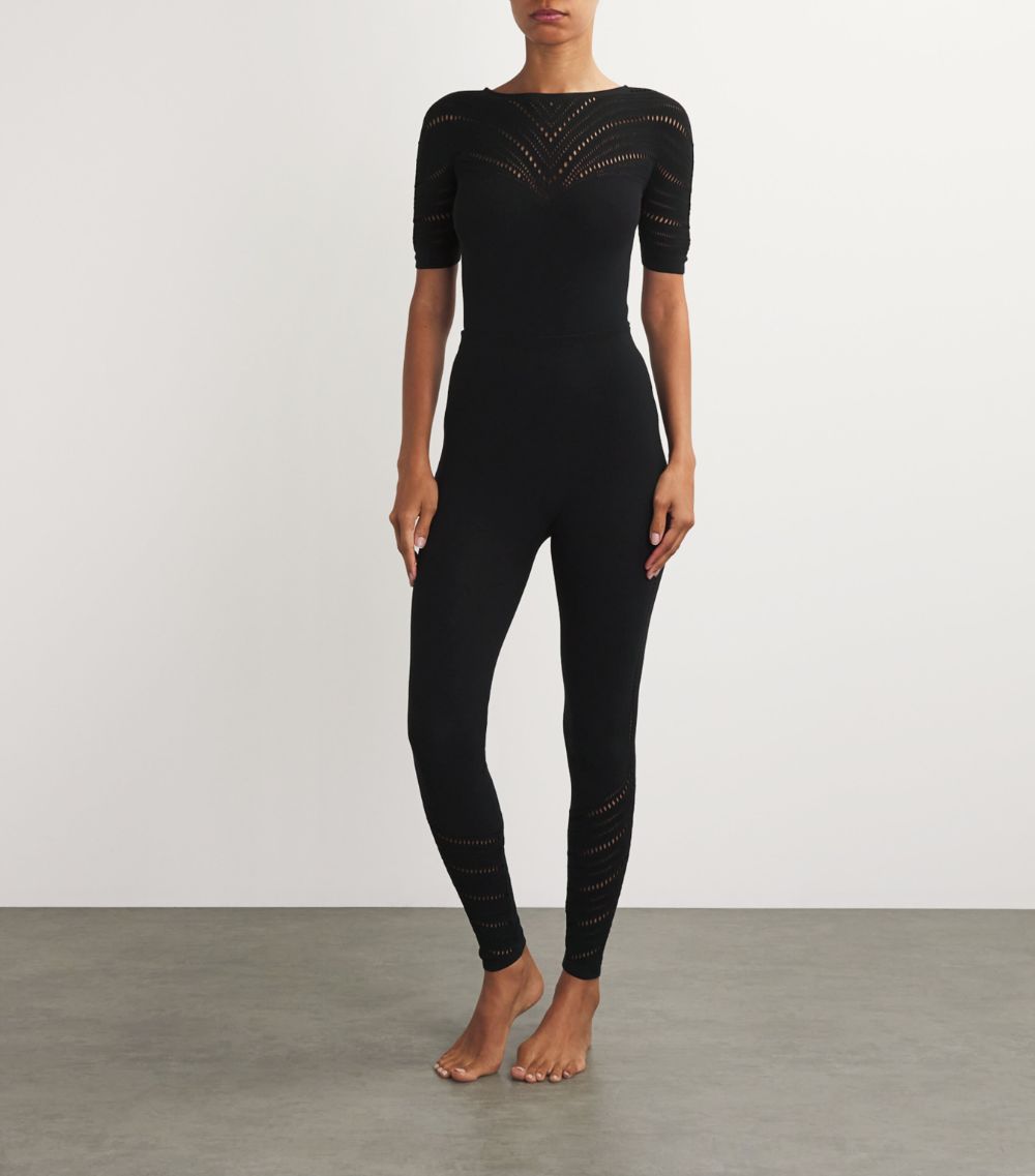 Wolford Wolford Wool-Blend Holes-Effect Leggings