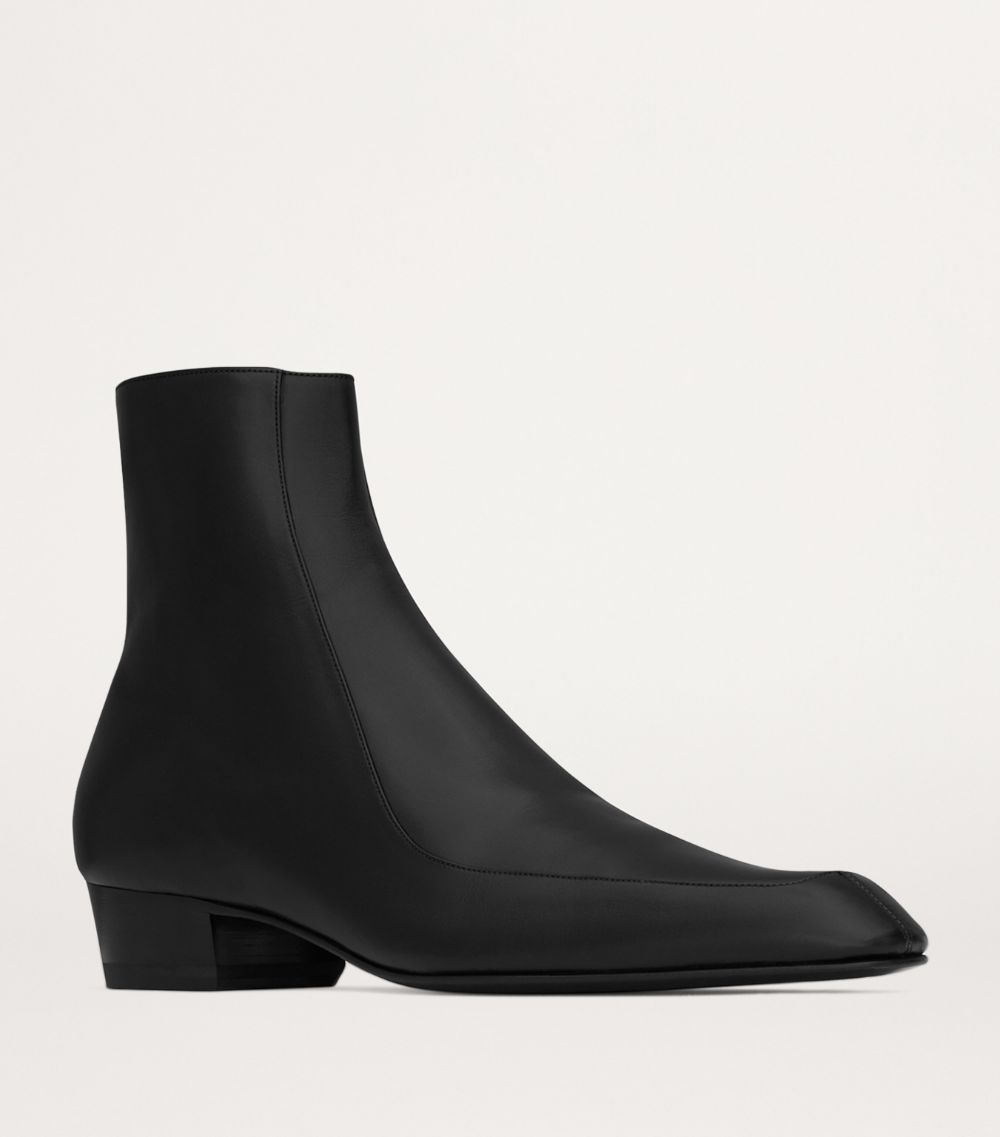 Saint Laurent Saint Laurent Leather Hitch Boots