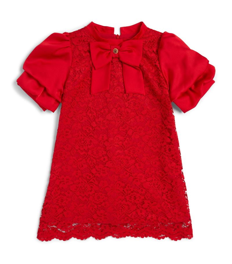 Patachou Patachou Bow-Detail Lace Dress (3-12 Years)