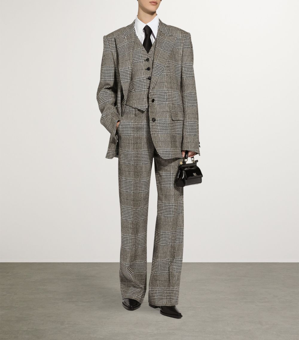 Dolce & Gabbana Dolce & Gabbana Wool-Cashmere Check Trousers