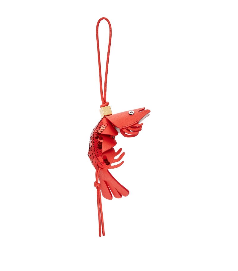 Loewe Loewe X Paula'S Ibiza Leather Shrimp Charm