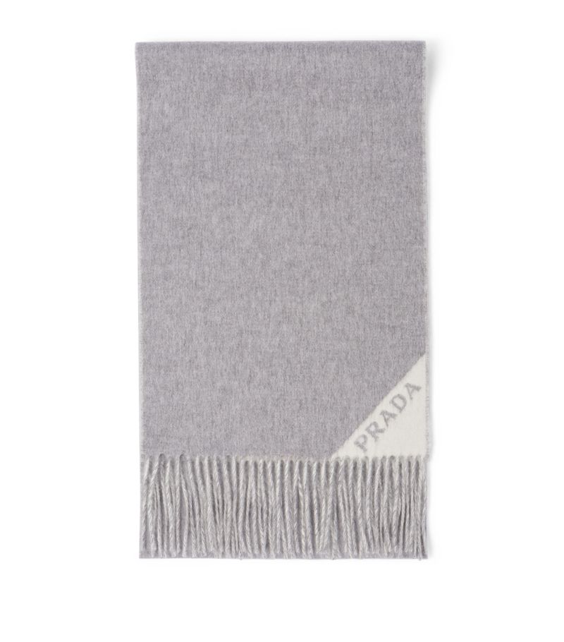 Prada Prada Cashmere Logo Scarf