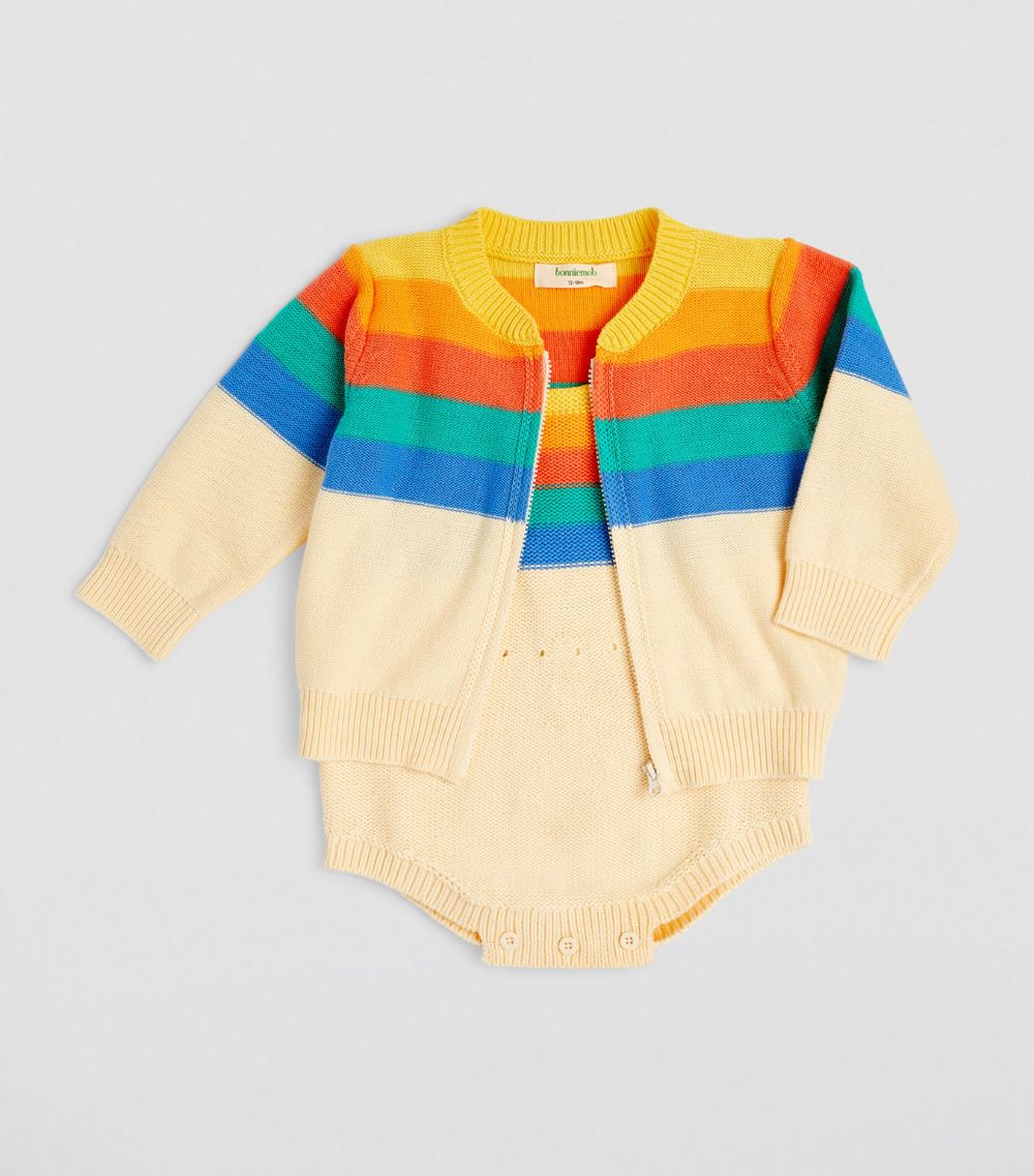 The Bonnie Mob The Bonnie Mob Cotton Striped Barnacle Cardigan (2-4 Years)