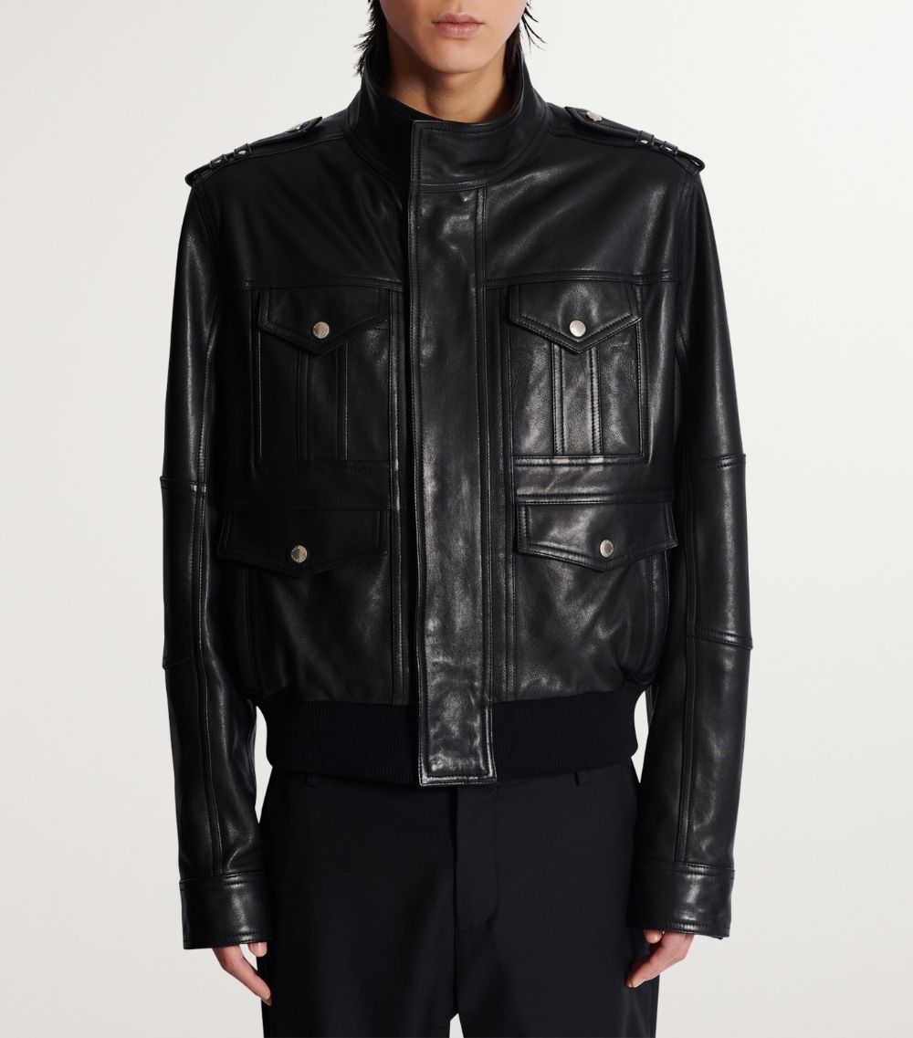 Balmain Balmain Lambskin Leather Jacket